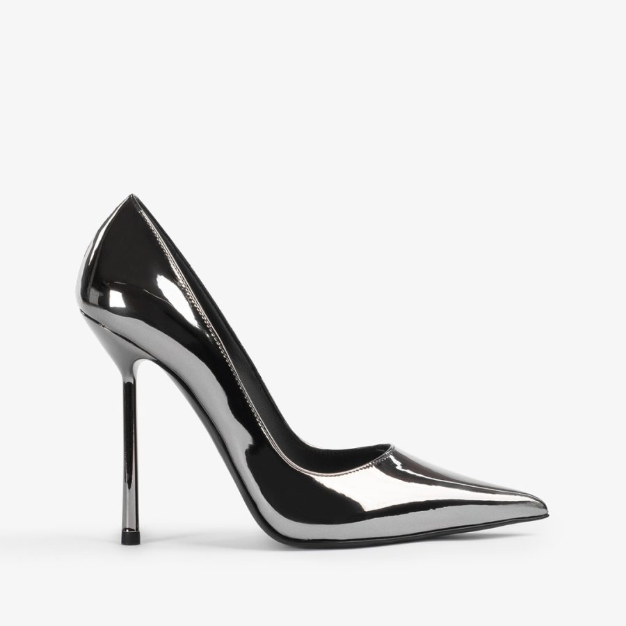 BELLA PUMP 120 mm-Pewter metallic pump