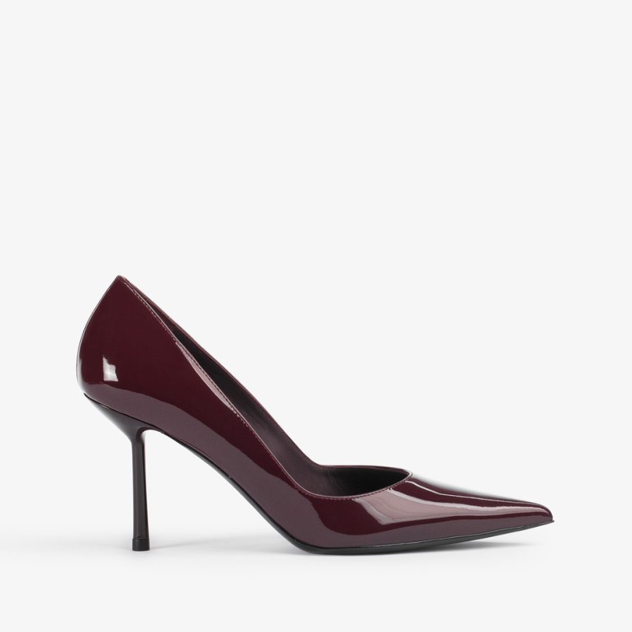 BELLA PUMP 80 mm-Cherry red patent leather pump