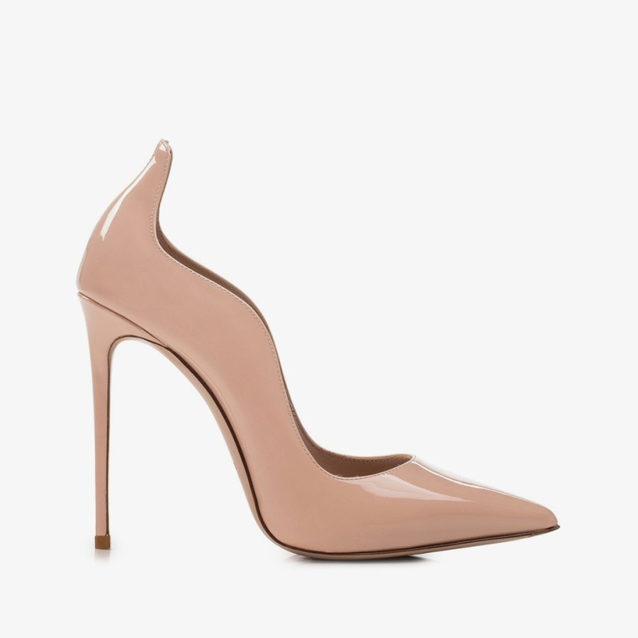 IVY PUMP 120 mm-Skin nude patent leather pump