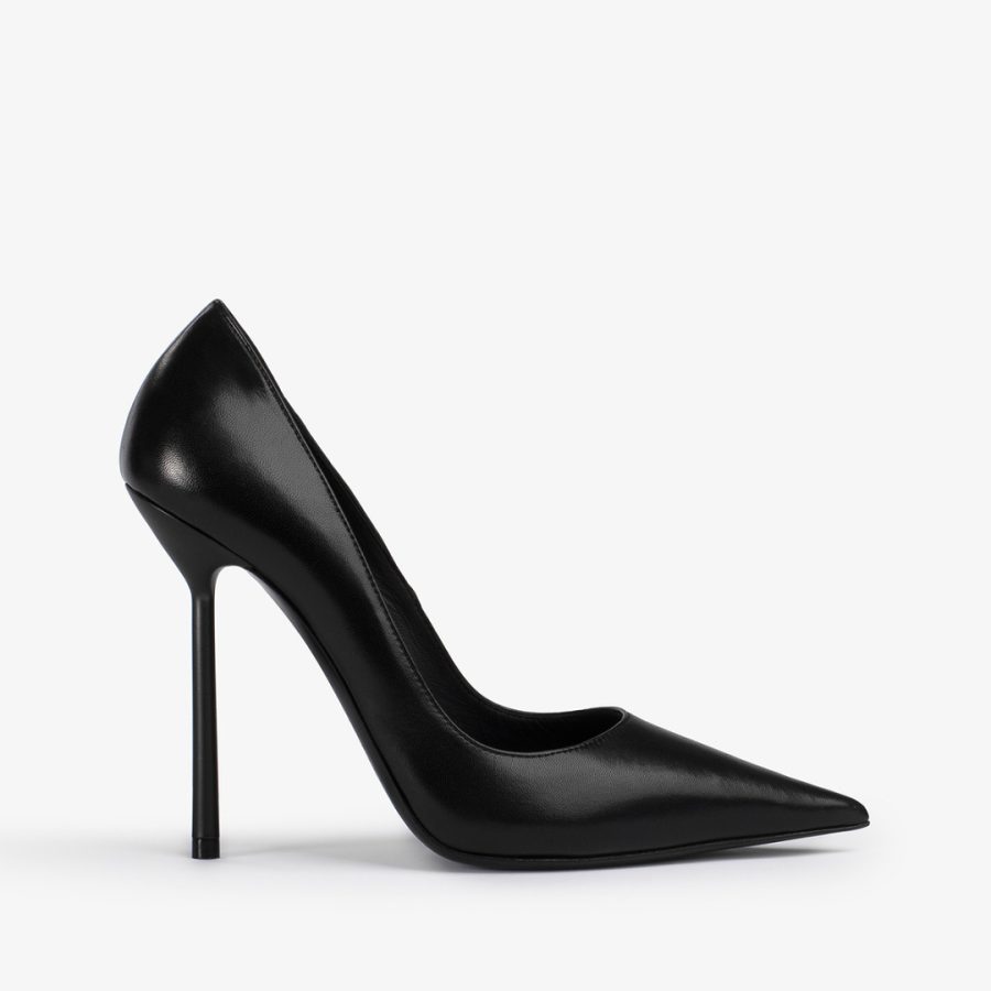 BELLA PUMP 120 mm-Black leather pump