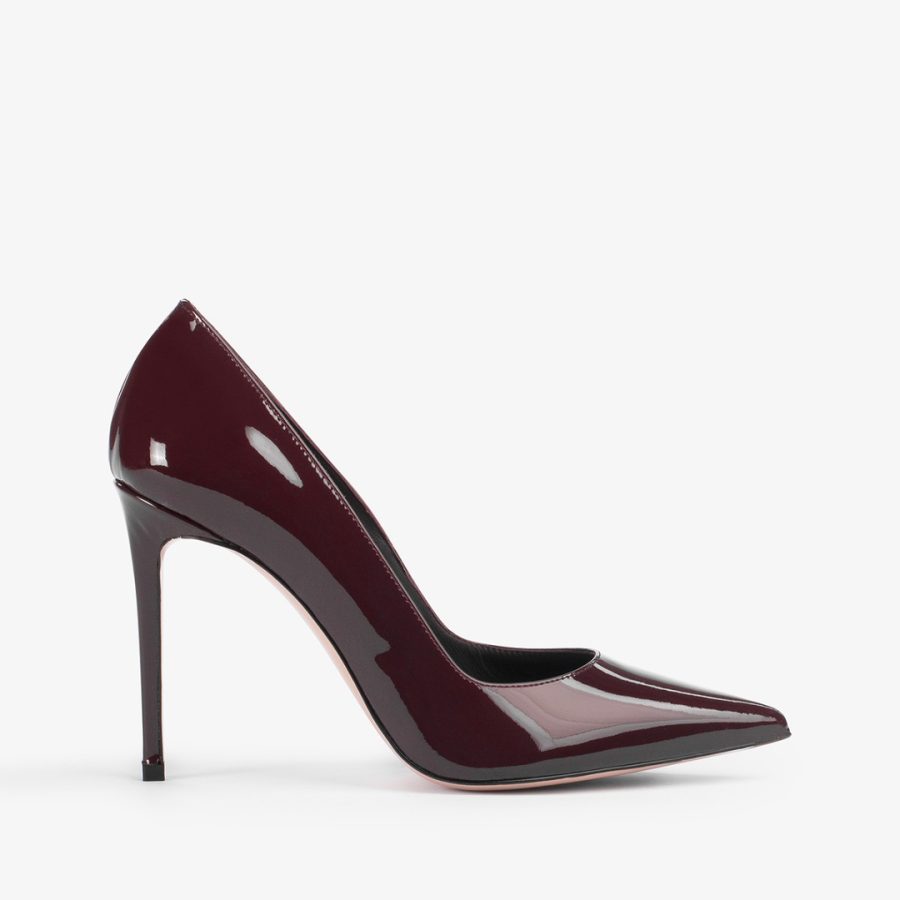 EVA PUMP 100 mm-Cherry red patent leather pump