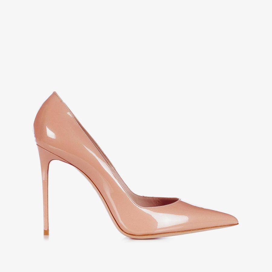 EVA PUMP 100 mm-Phard nude patent leather pump