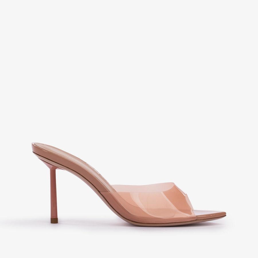 BELLA SANDAL 80 mm-Phard nude plexy mule sandal