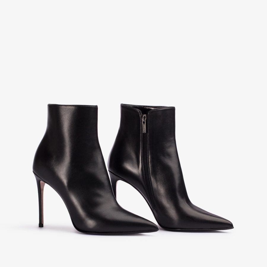 EVA ANKLE BOOT 100 mm-Black nappa leather ankle boot - Image 2