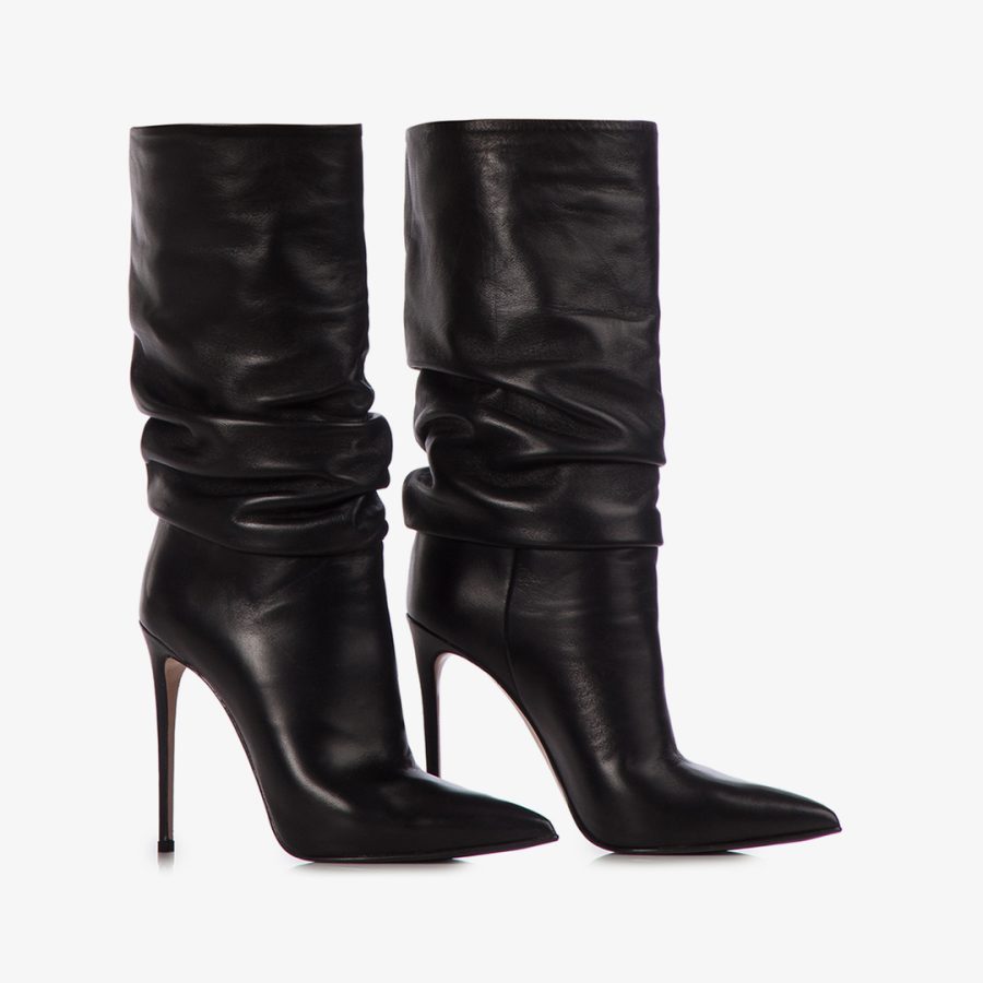 EVA ANKLE BOOT 120 mm-Black nappa ankle boot - Image 2