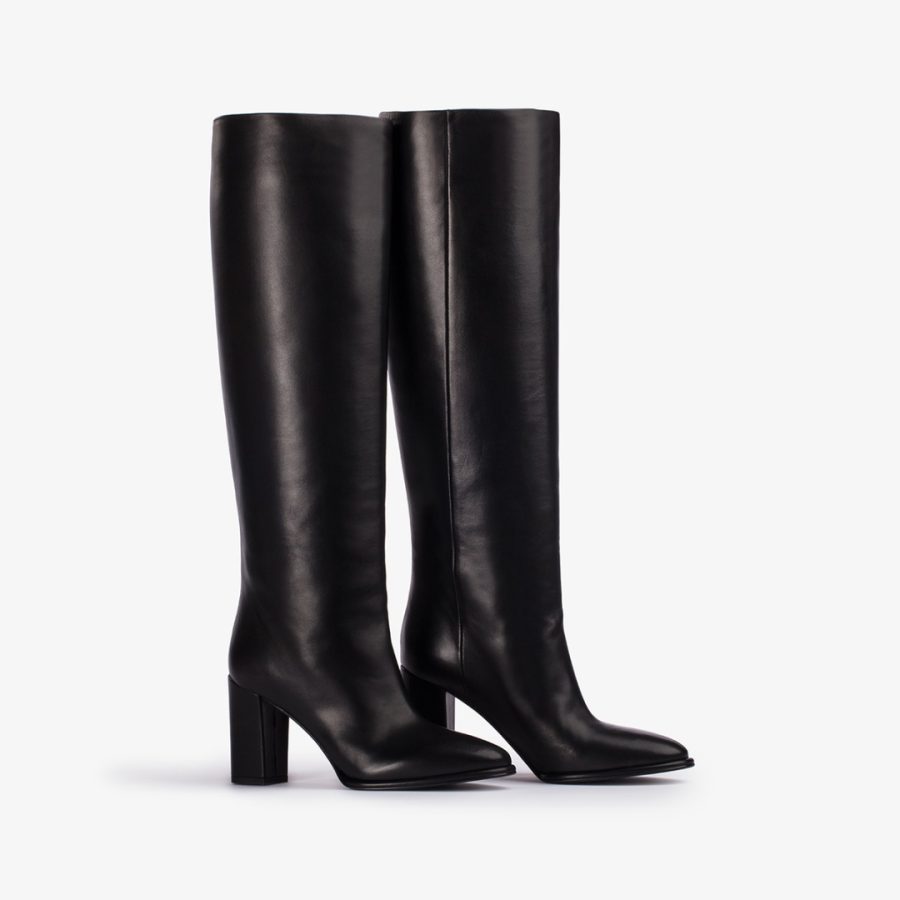 ELSA BOOT 90 mm-Black nappa leather ankle boot - Image 2