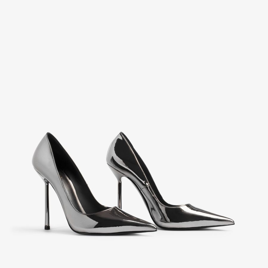 BELLA PUMP 120 mm-Pewter metallic pump - Image 2