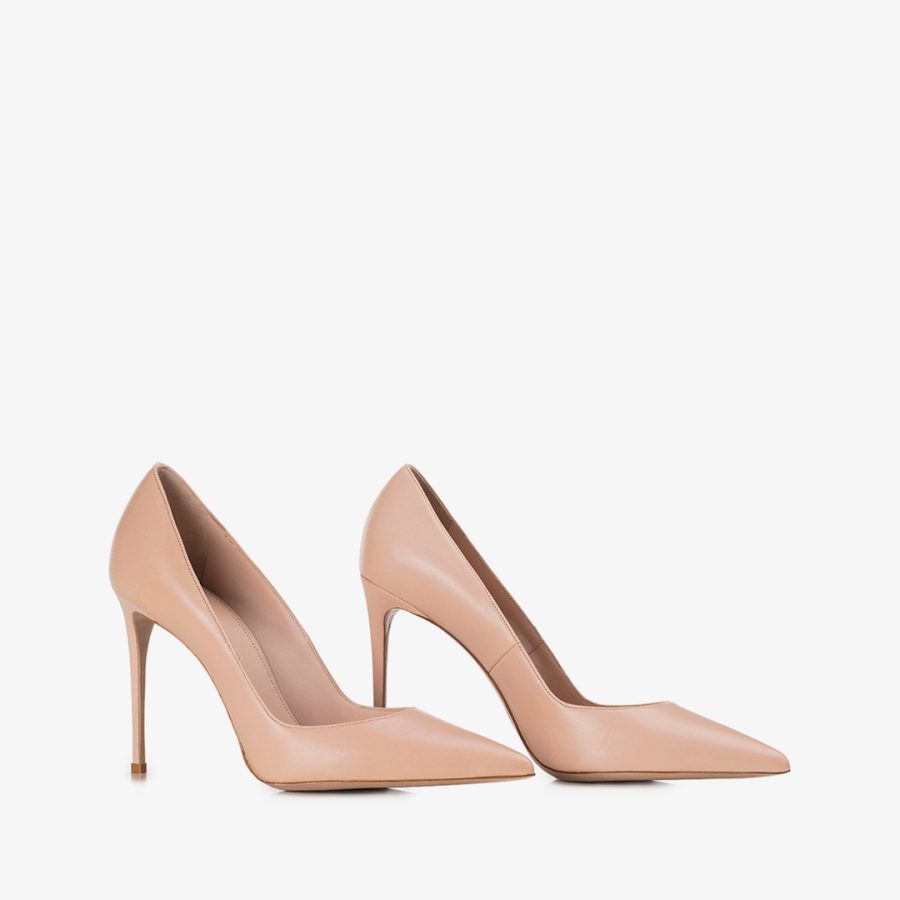 EVA PUMP 100 mm-Skin nude leather pump - Image 2