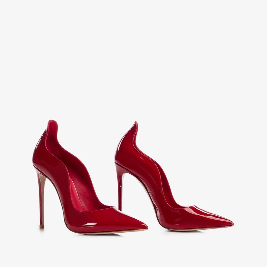 IVY PUMP 120 mm-Red patent leather pump - Image 2