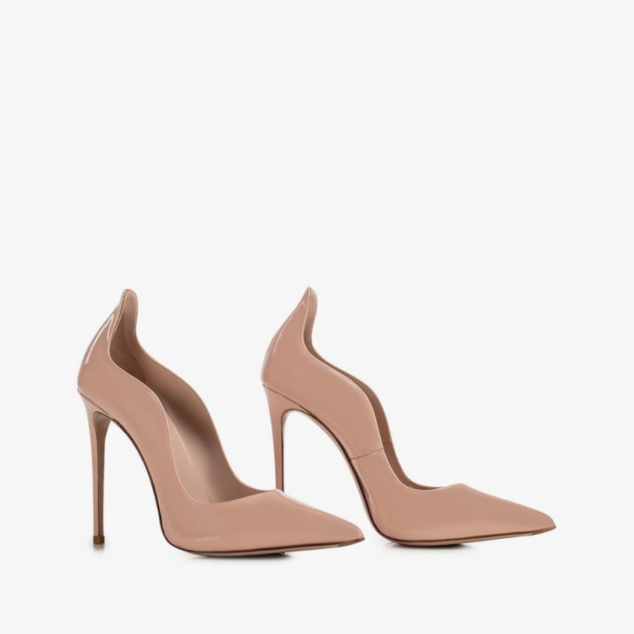 IVY PUMP 120 mm-Skin nude patent leather pump - Image 2