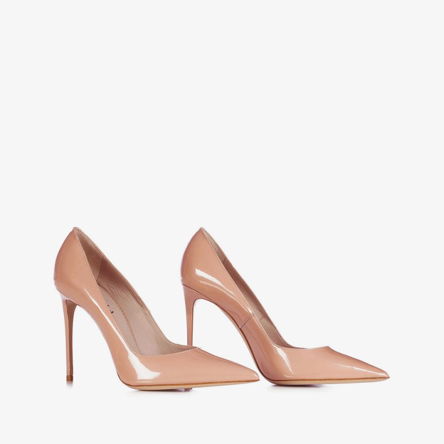 EVA PUMP 100 mm-Phard nude patent leather pump - Image 2