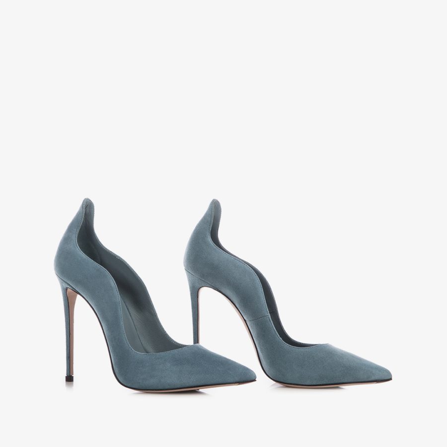 IVY PUMP 120 mm-Istanbul light-blue suede pump - Image 2