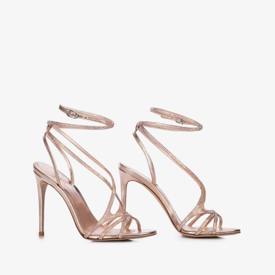 BELEN SANDAL 105 mm-Phard nude crystals sandal - Image 2