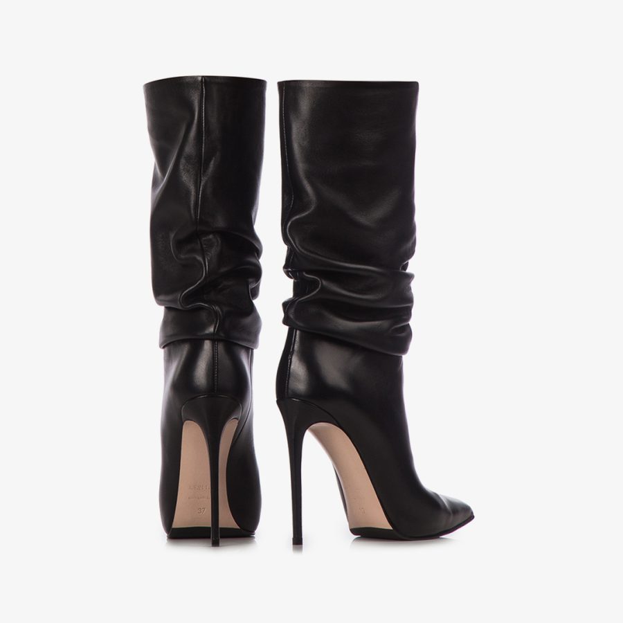 EVA ANKLE BOOT 120 mm-Black nappa ankle boot - Image 3