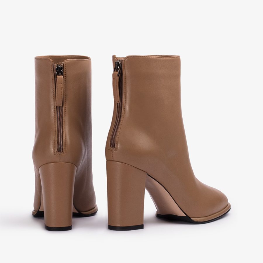 ELSA ANKLE BOOT 90 mm-Ginger brown nappa leather ankle boot - Image 3