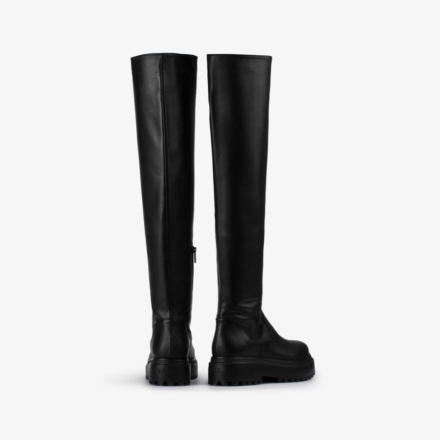 RANGER THIGH-HIGH BOOT 50 mm-Black leather over-the-knee boot - Image 3