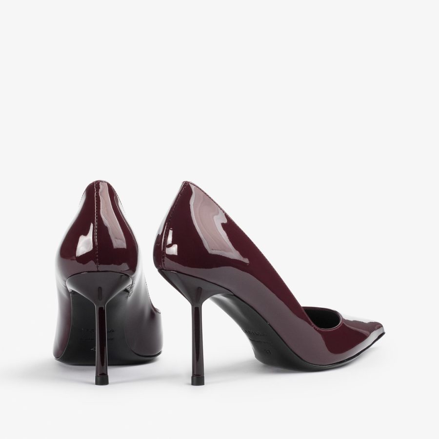 BELLA PUMP 80 mm-Cherry red patent leather pump - Image 3