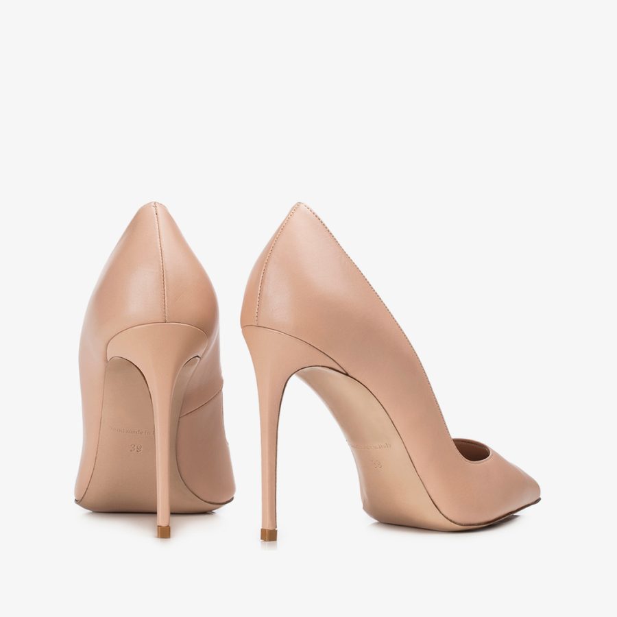 EVA PUMP 100 mm-Phard nude leather pump - Image 3