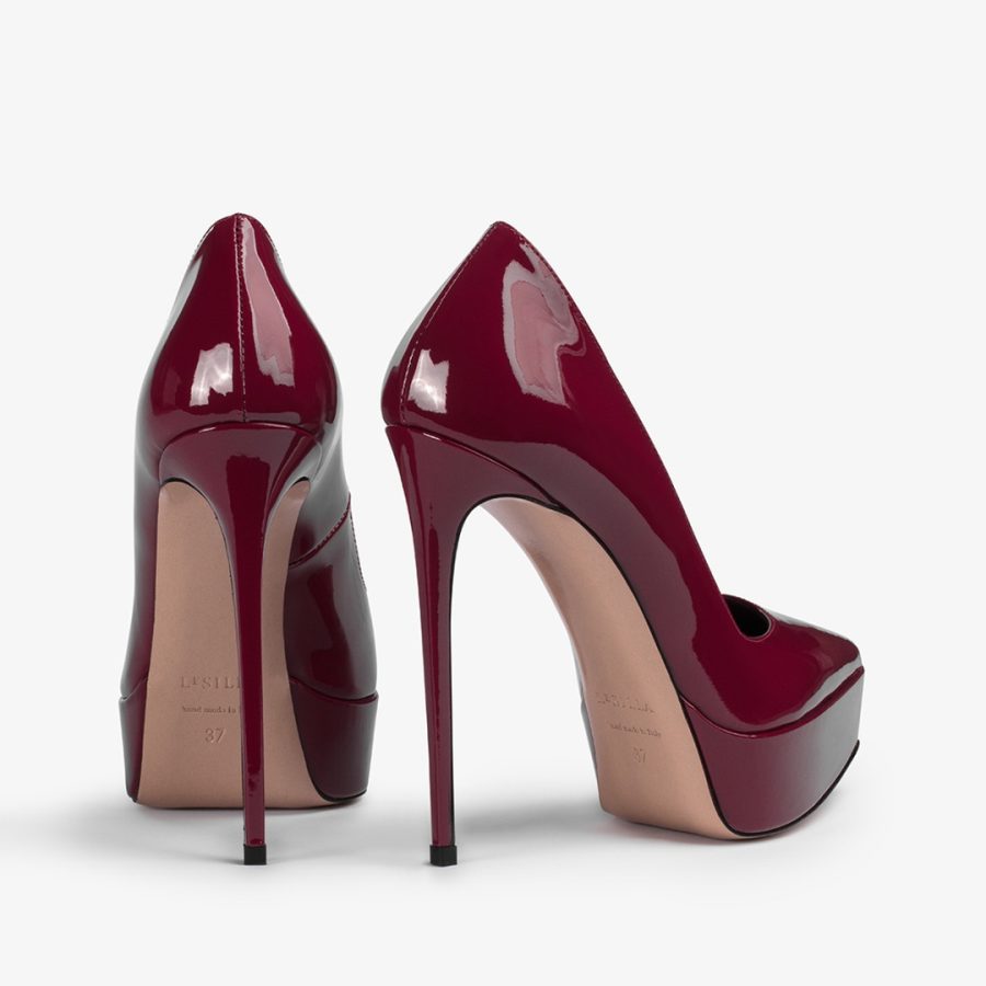 UMA PUMP 140 mm-Revenge red patent leather platform pump - Image 3