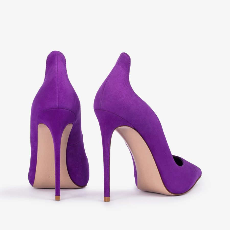 IVY PUMP 120 mm-Queen purple suede pump - Image 3