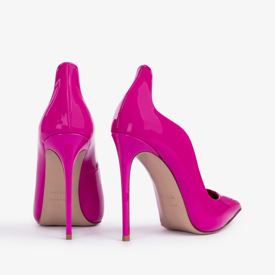 IVY PUMP 120 mm-Bouganville fuchsia patent leather pump - Image 3