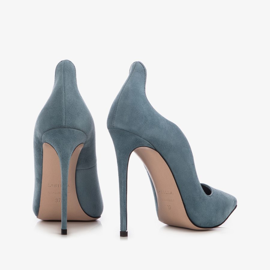 IVY PUMP 120 mm-Istanbul light-blue suede pump - Image 3