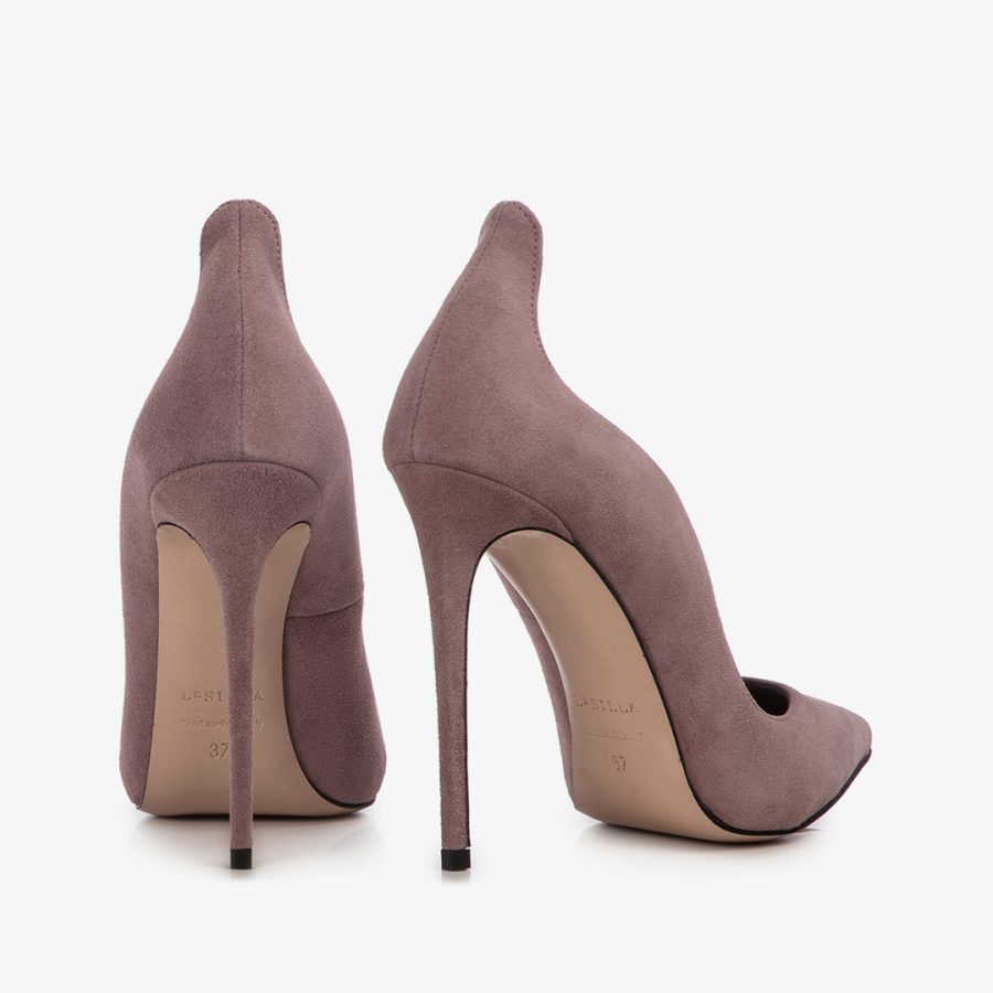 IVY PUMP 120 mm-Petra nude suede pump - Image 3