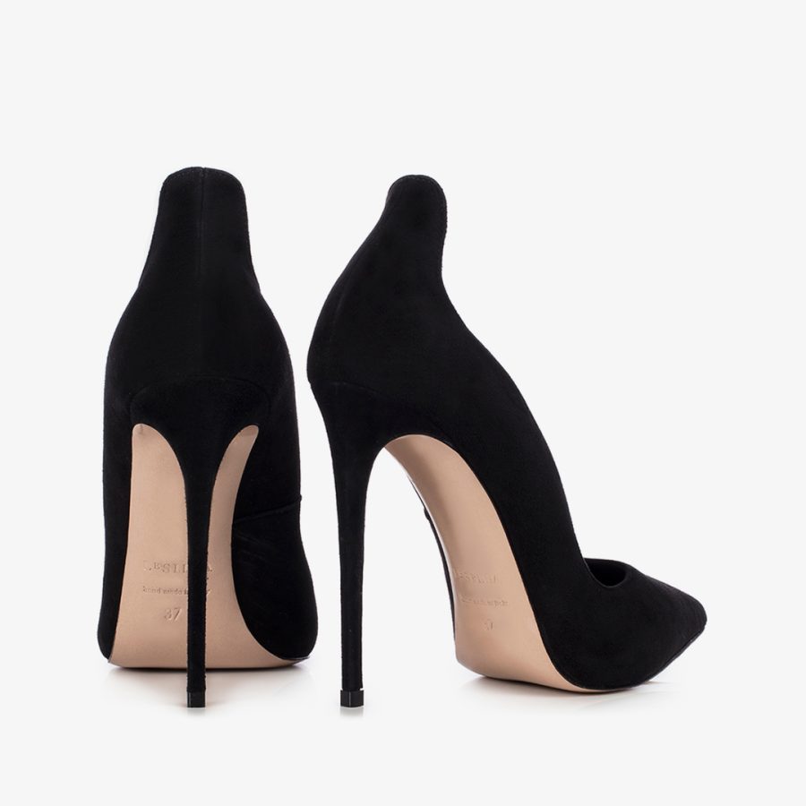 IVY PUMP 120 mm-Black suede pump - Image 3