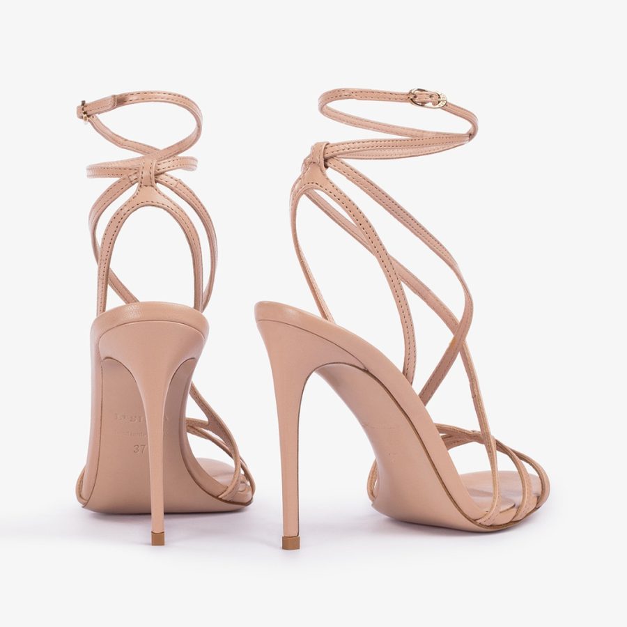 BELEN SANDAL 105 mm-Phard nude leather sandal - Image 3