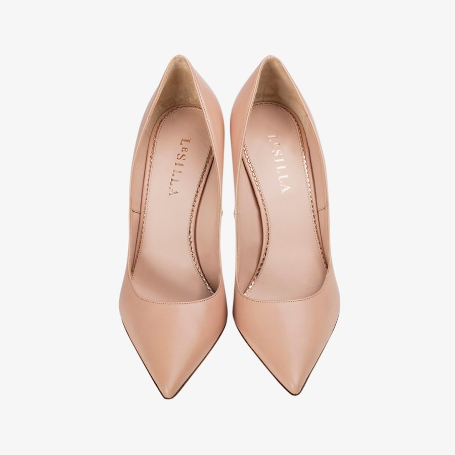 EVA PUMP 100 mm-Phard nude leather pump - Image 4