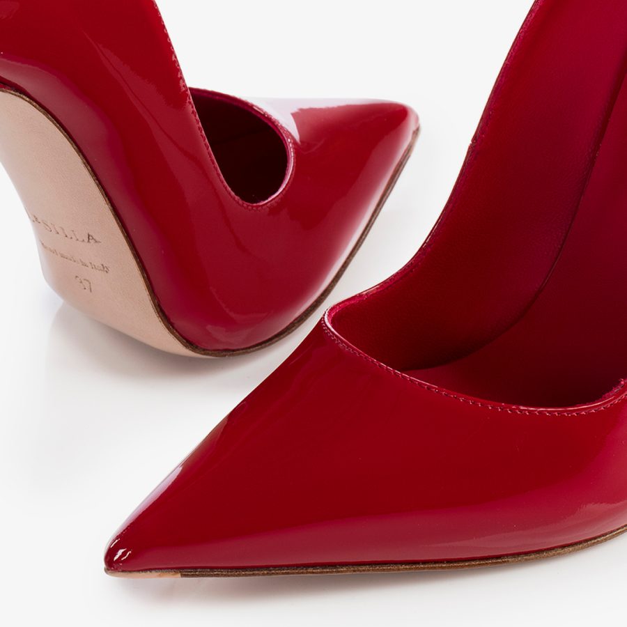 IVY PUMP 120 mm-Red patent leather pump - Image 4