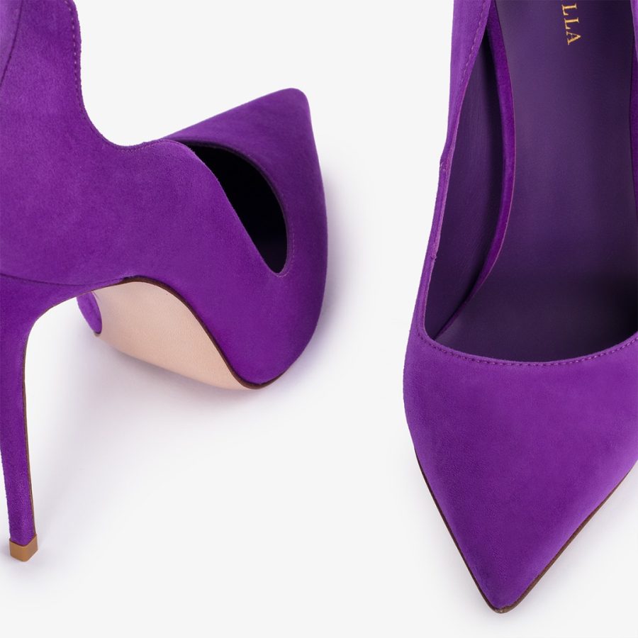 IVY PUMP 120 mm-Queen purple suede pump - Image 4