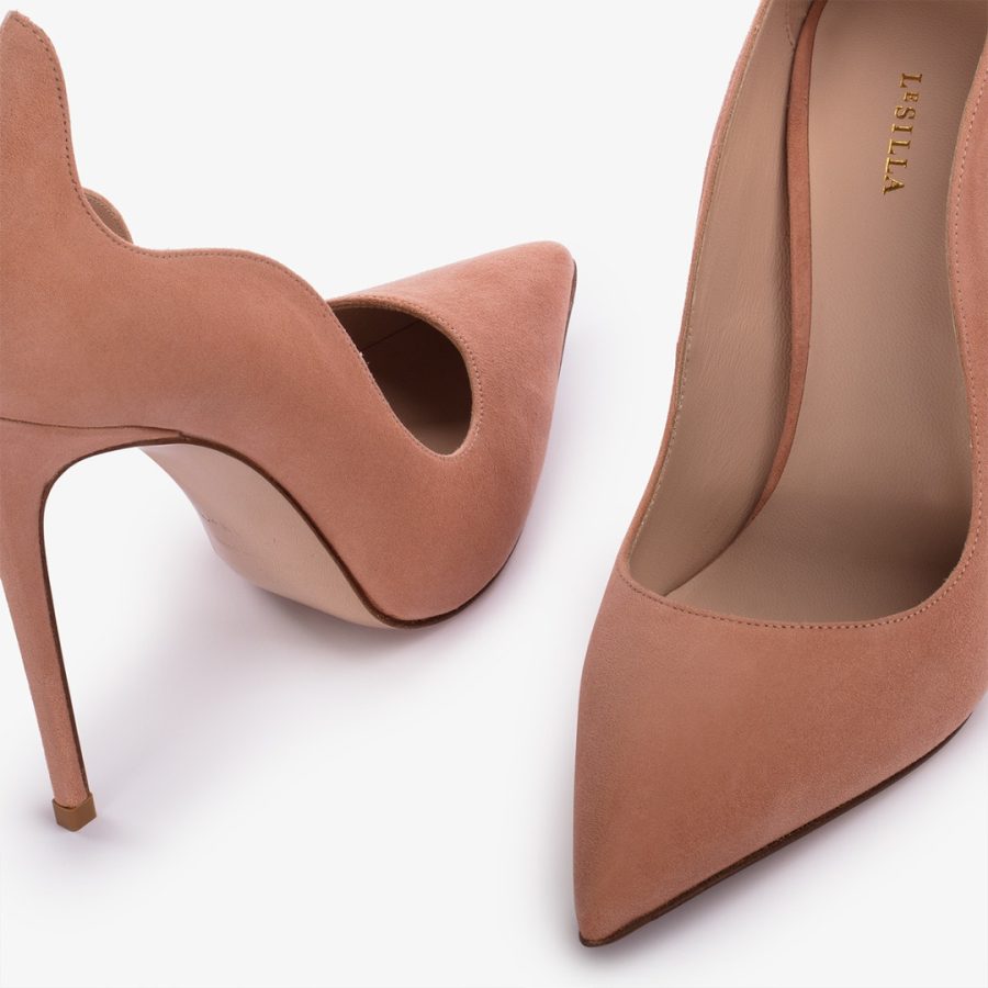 IVY PUMP 120 mm-Phard nude suede pump - Image 4