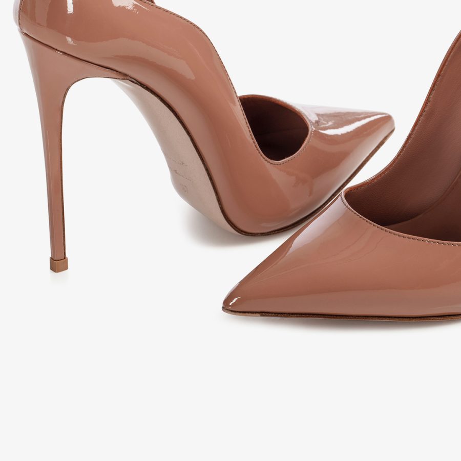 IVY PUMP 120 mm-Cake brown patent leather pump - Image 4