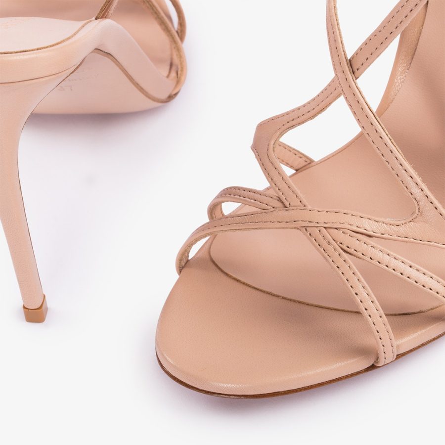 BELEN SANDAL 105 mm-Phard nude leather sandal - Image 4