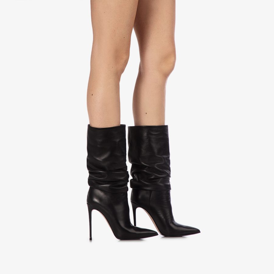 EVA ANKLE BOOT 120 mm-Black nappa ankle boot - Image 5