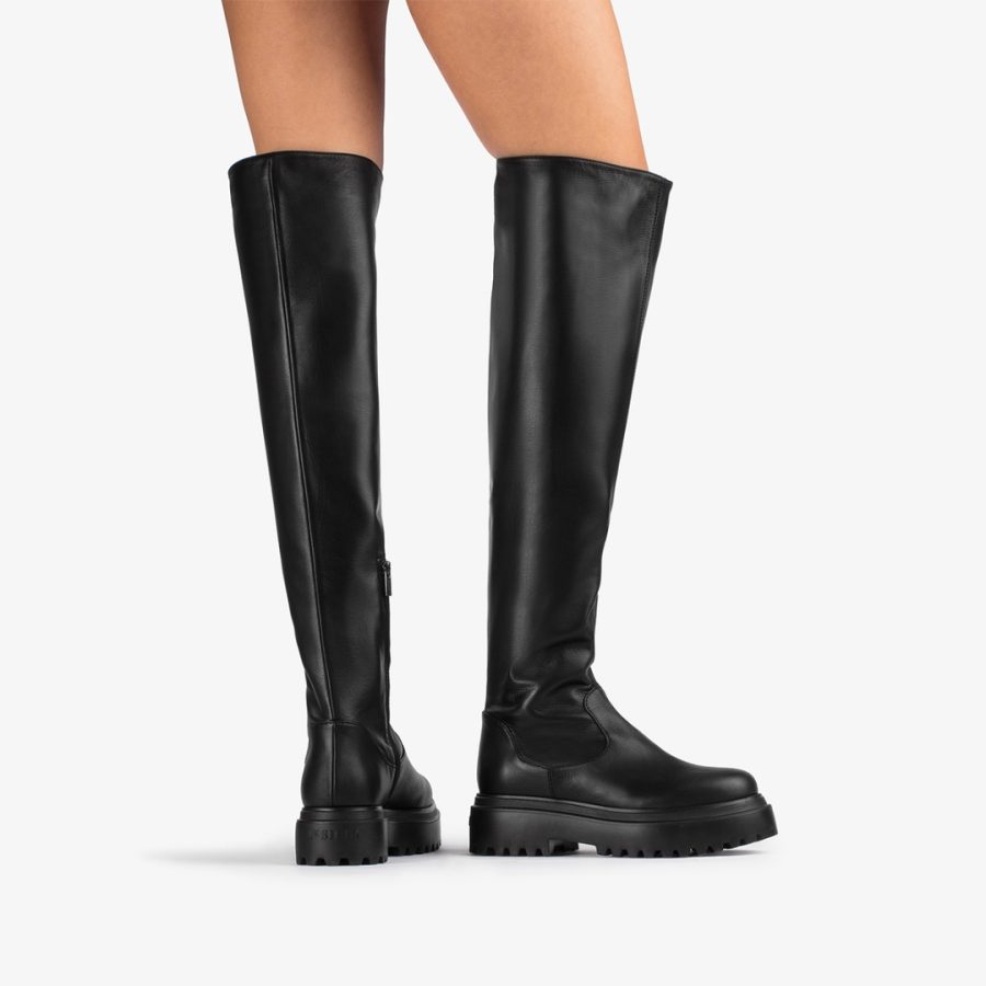 RANGER THIGH-HIGH BOOT 50 mm-Black leather over-the-knee boot - Image 5