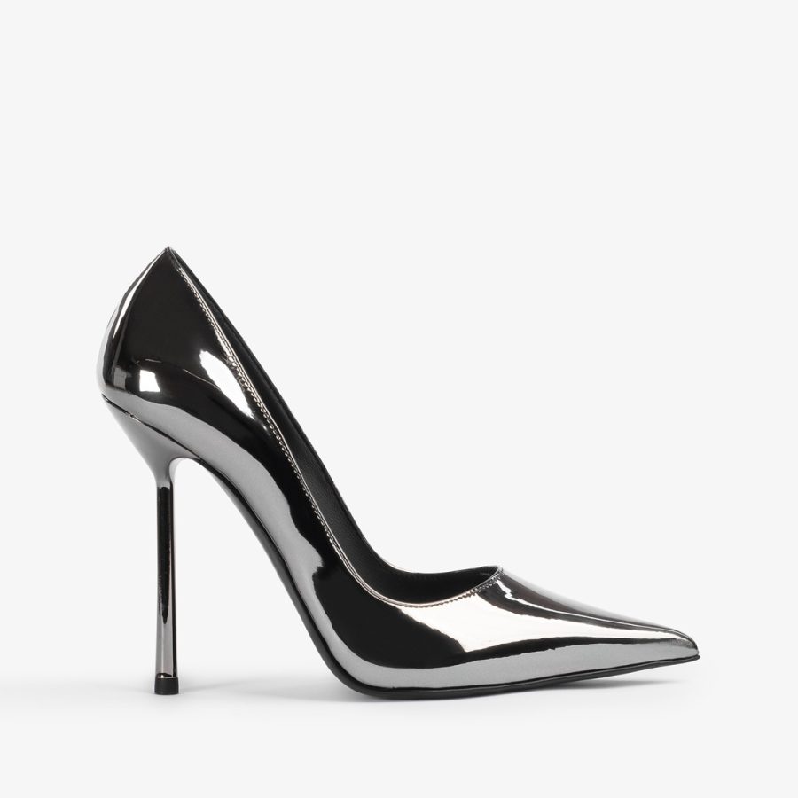 BELLA PUMP 120 mm-Pewter metallic pump - Image 5