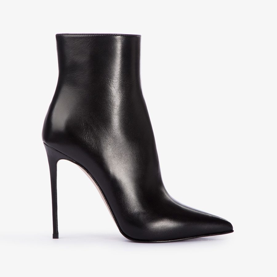 EVA ANKLE BOOT 120 mm-Black leather ankle boot - Image 6