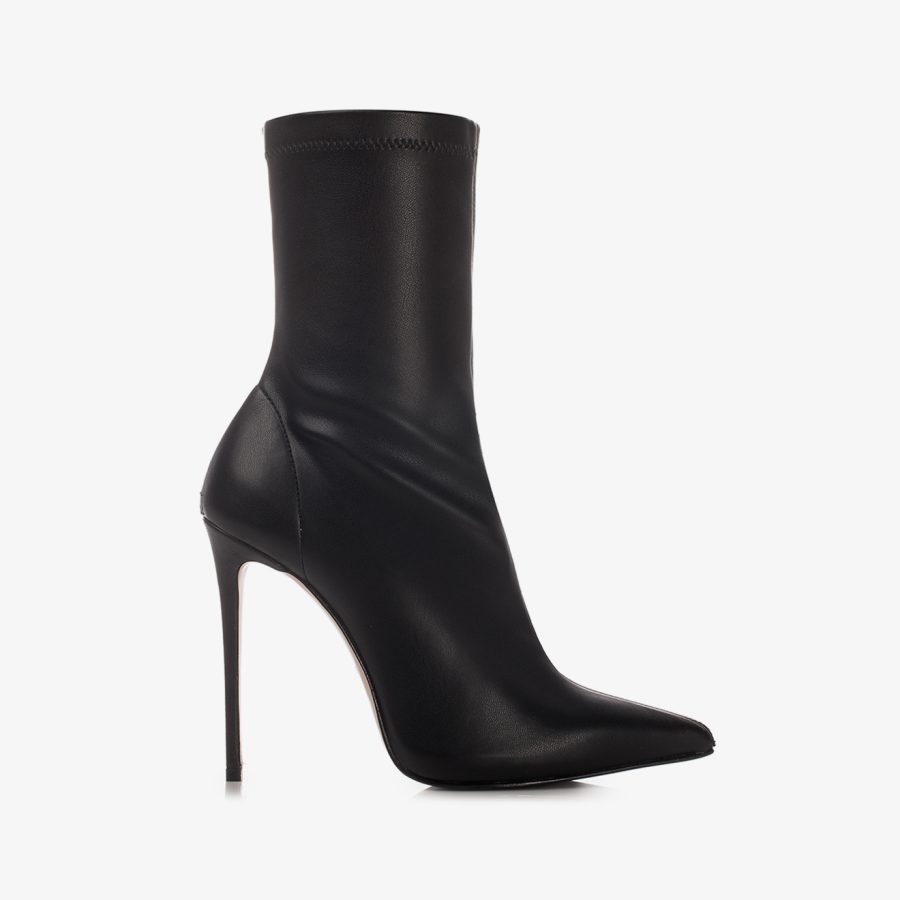 EVA ANKLE BOOT 120 mm-Black vegan leather ankle boot - Image 6