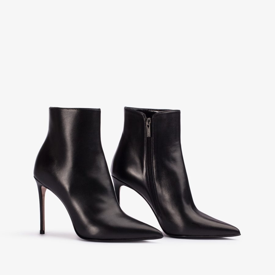 EVA ANKLE BOOT 100 mm-Black nappa leather ankle boot - Image 7