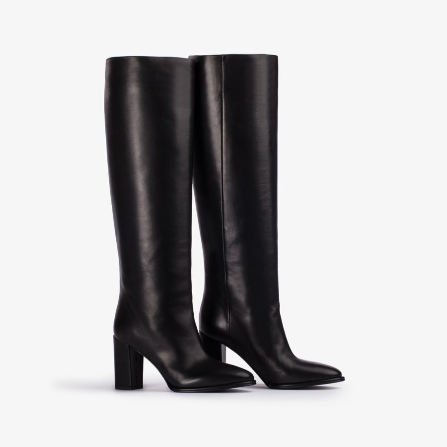 ELSA BOOT 90 mm-Black nappa leather ankle boot - Image 7